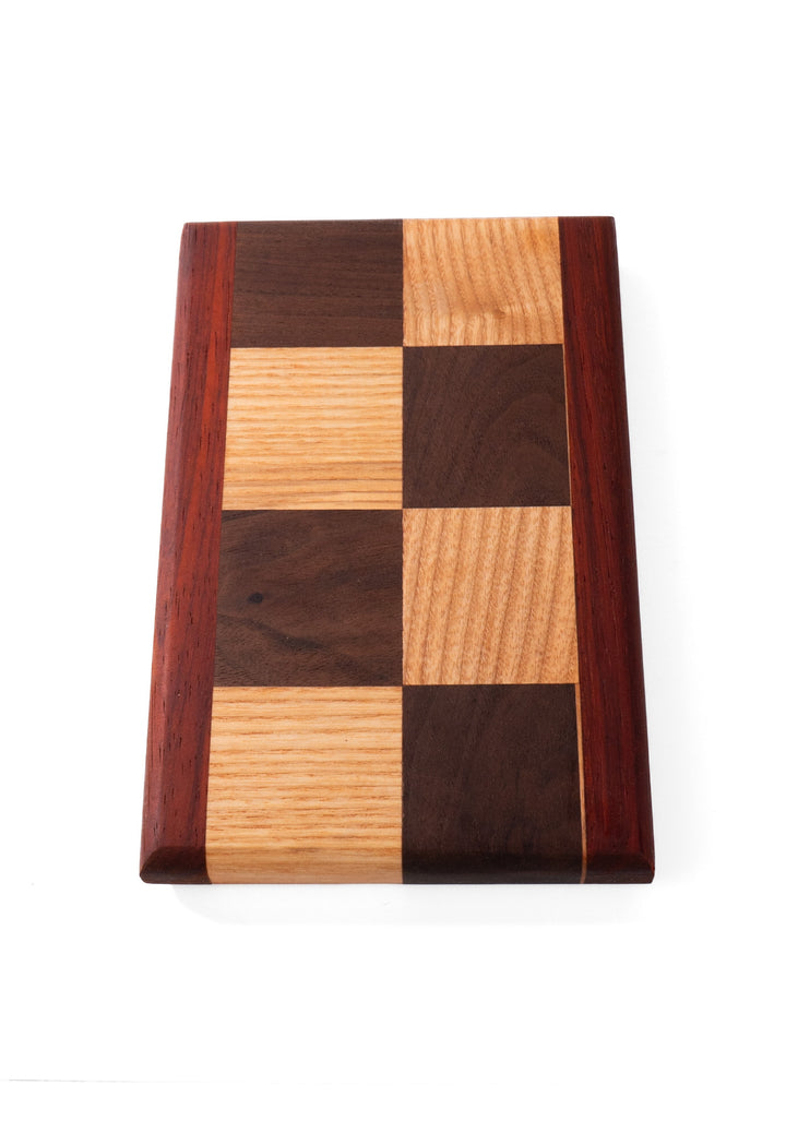 (133) Checkered Charcuterie Board 8"x5"x1" by Bearded Ginger Woodworking