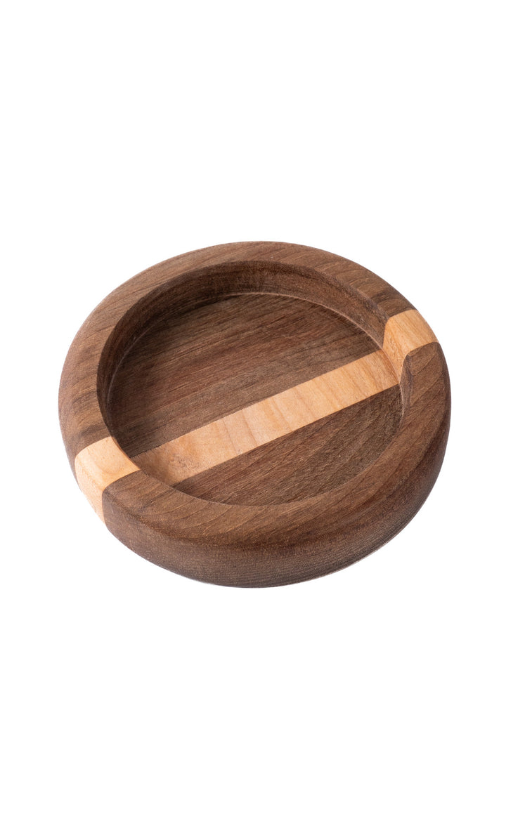 (136) Walnut Bowl w/Maple Strip 6"x1.5" by Bearded Ginger Woodworking