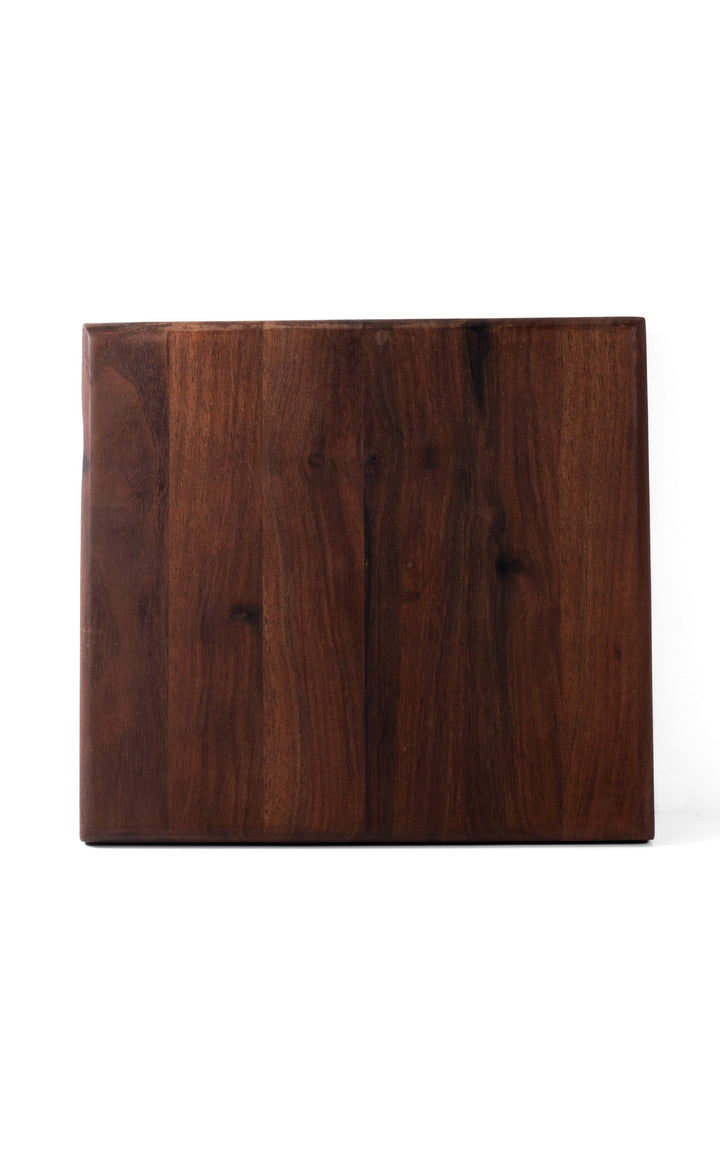 (092) Walnut Charcuterie Board 8.5x8x1in by Bearded Ginger Woodworking