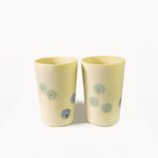 Cup Yellow BW by Lume Home