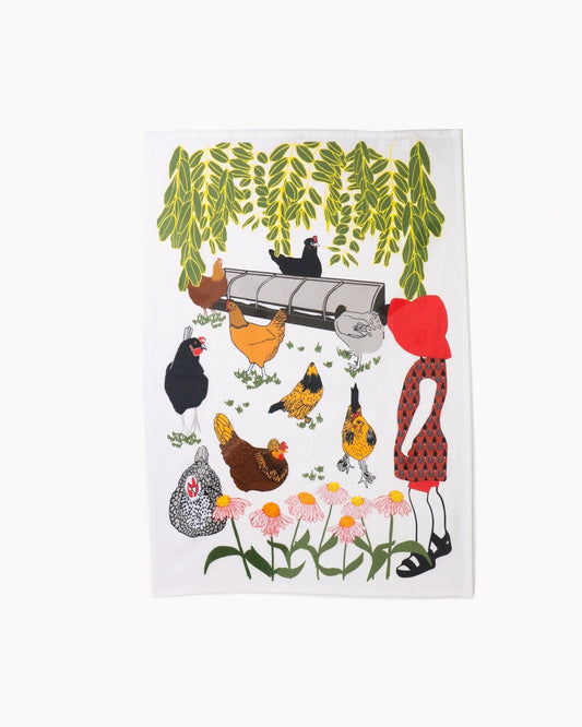 Portland Pets! Tea Towel by Greenstitch