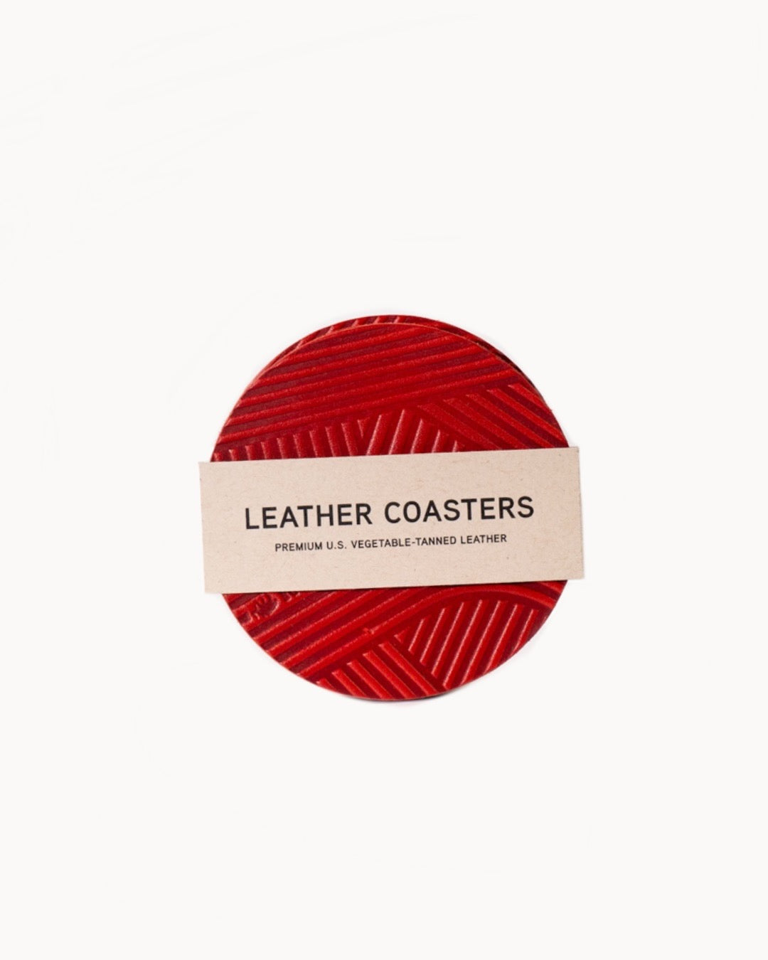 Leather Coasters by Woolly