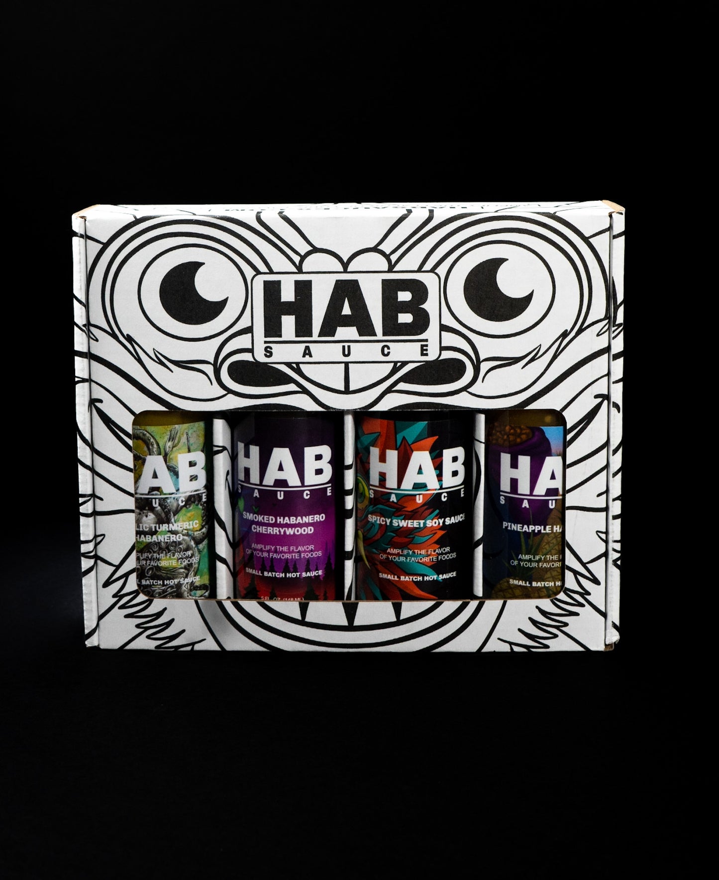 5oz Mixed 4-pack Box by HAB Sauce