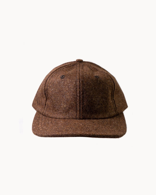 Baseball Hat - Medium Brown Mix Wool by Dehen 1920