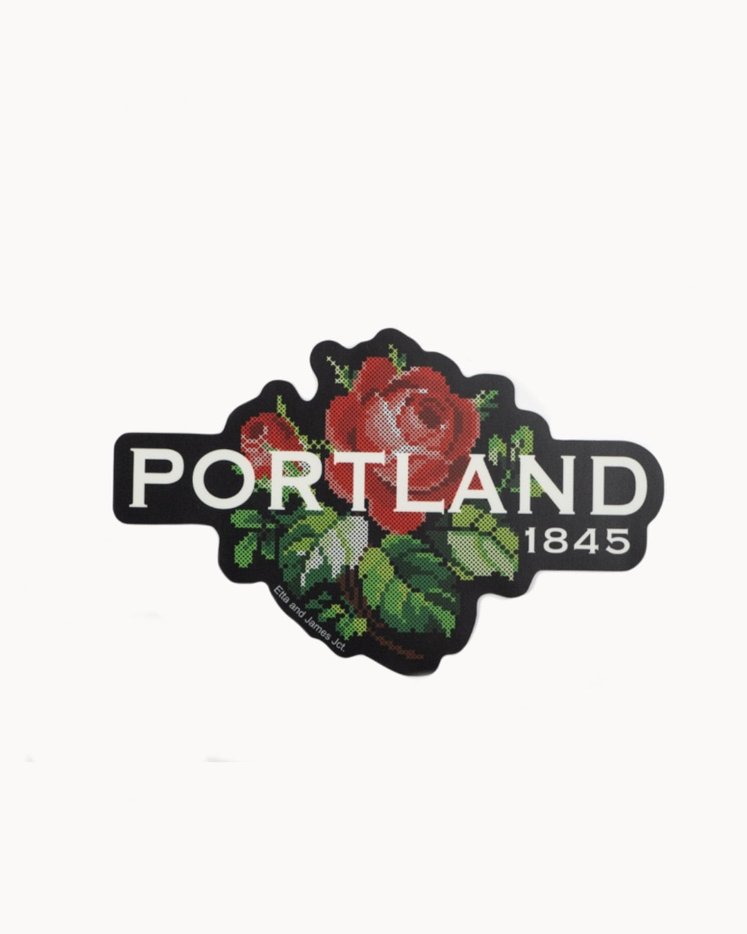 BIG Needlepoint Portland Sticker by Etta & James Junction