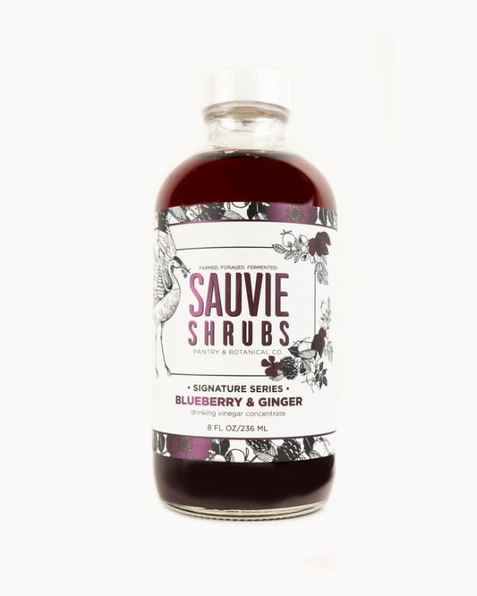 Blueberry Ginger 8oz Shrub by Sauvie Shrubs