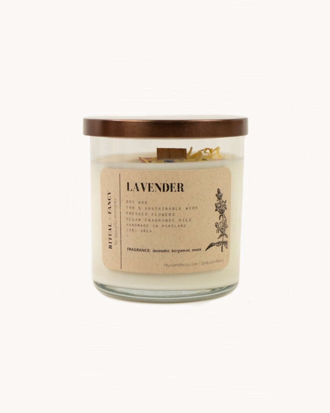 12oz Lavender Candle by Ritual + Fancy