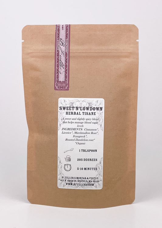 Sweet'n'Lowdown Tisane 3oz. Loose Leaf Bag by B. Fuller's Mortar & Pestle