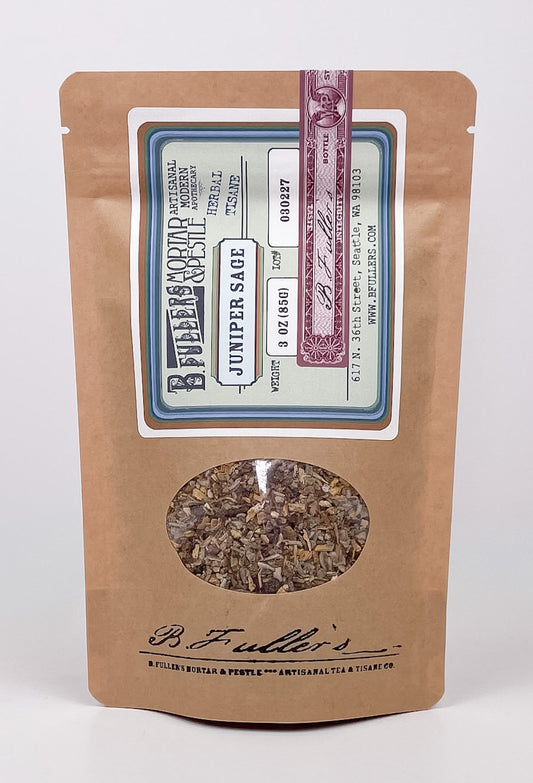 Juniper Sage Tisane 3oz. Loose Leaf Bag by B. Fuller's Mortar & Pestle