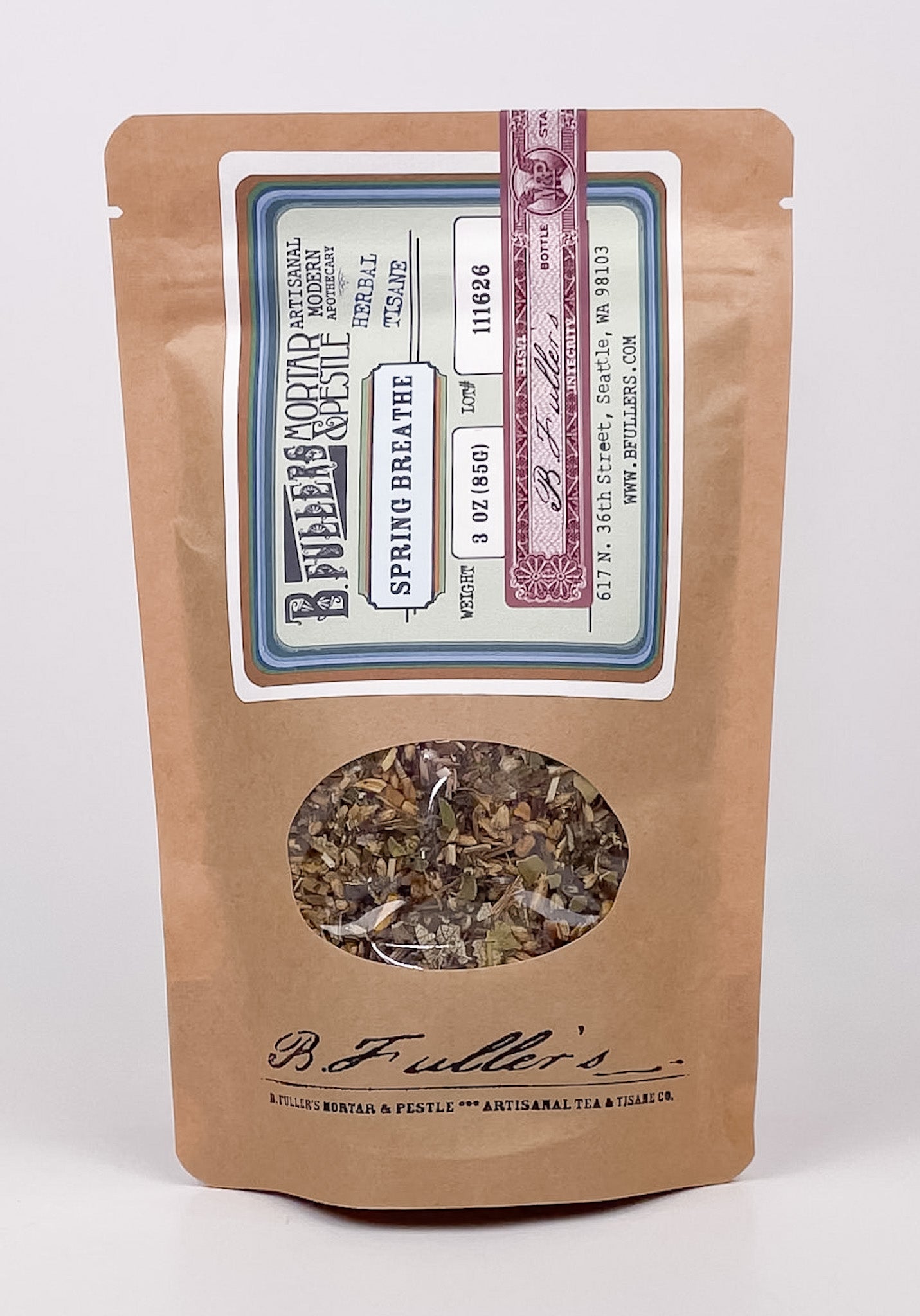 Spring Breathe Tisane 3oz. Loose Leaf Bag by B. Fuller's Mortar & Pestle