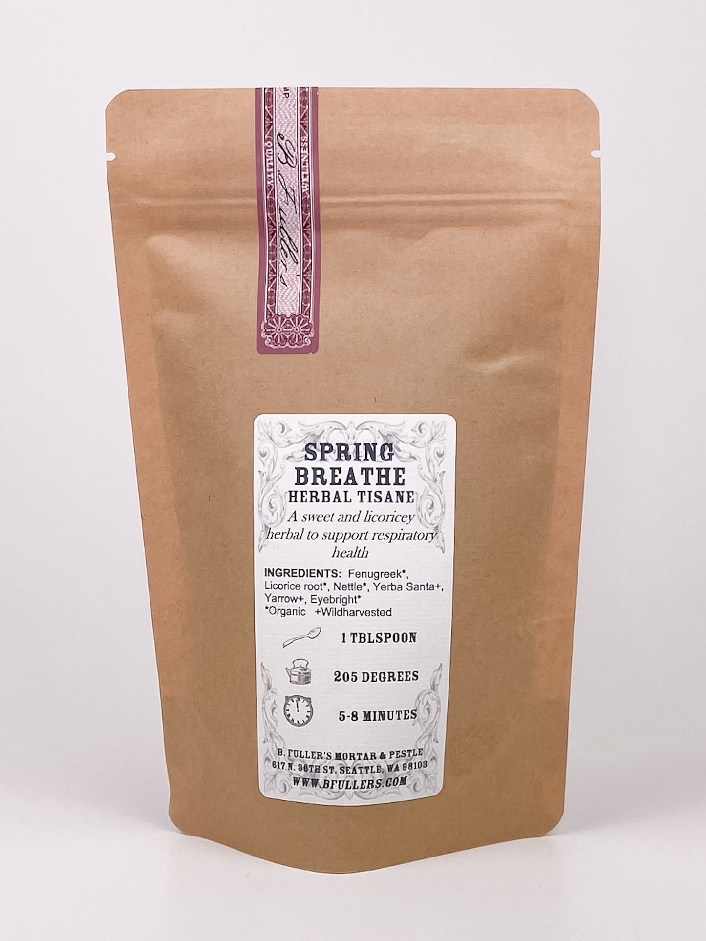 Spring Breathe Tisane 3oz. Loose Leaf Bag by B. Fuller's Mortar & Pestle
