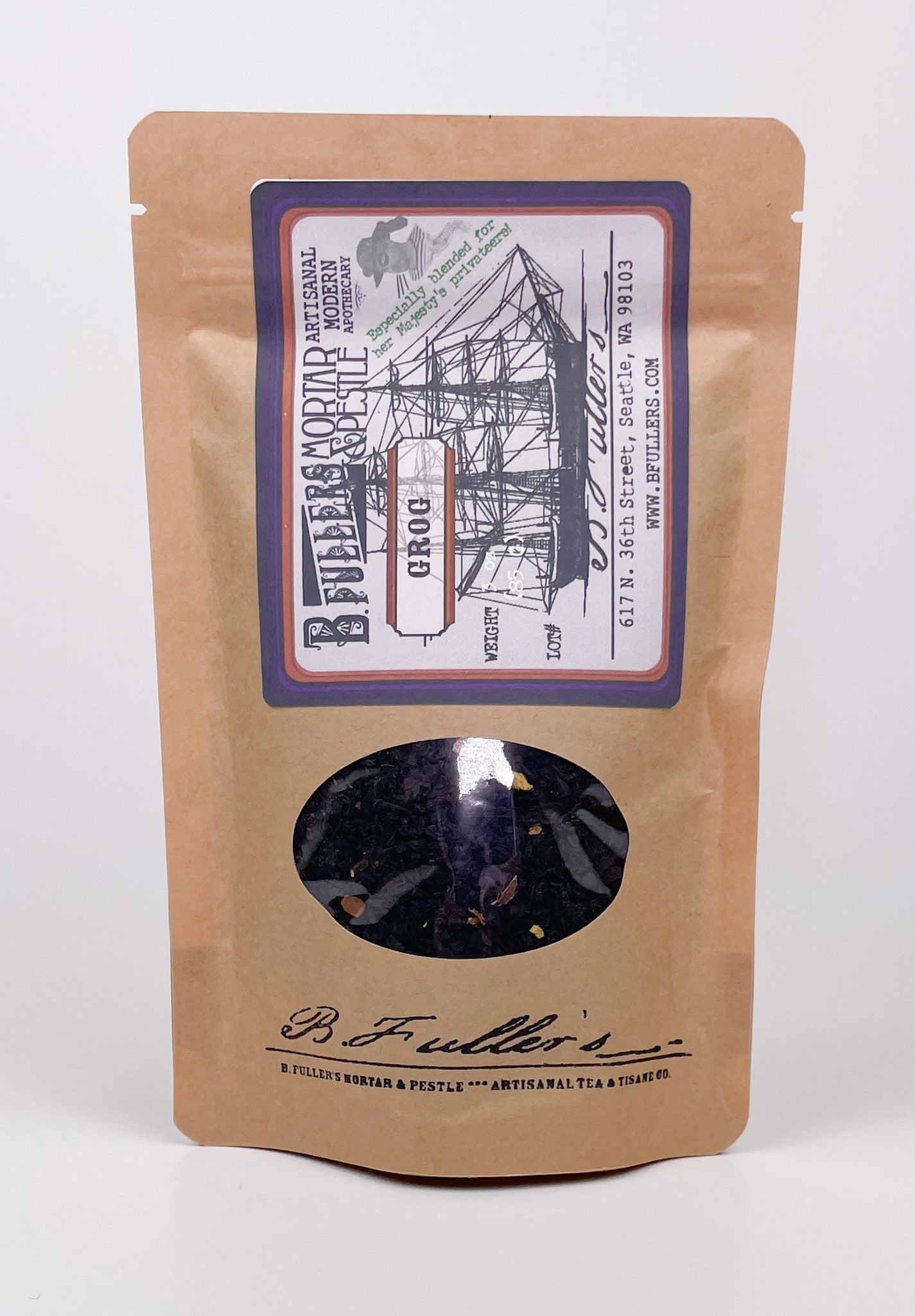 Grog Tisane 3oz. Loose Leaf Bag by B. Fuller's Mortar & Pestle