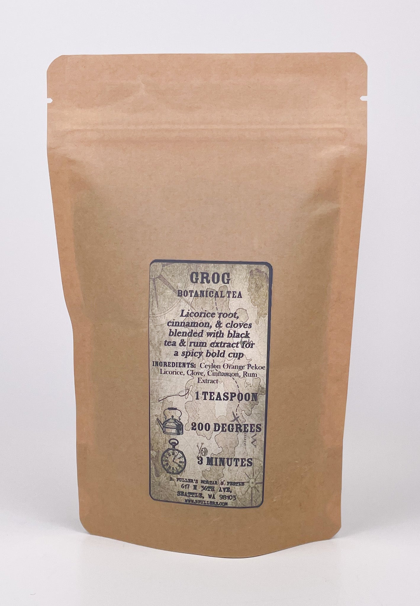 Grog Tisane 3oz. Loose Leaf Bag by B. Fuller's Mortar & Pestle