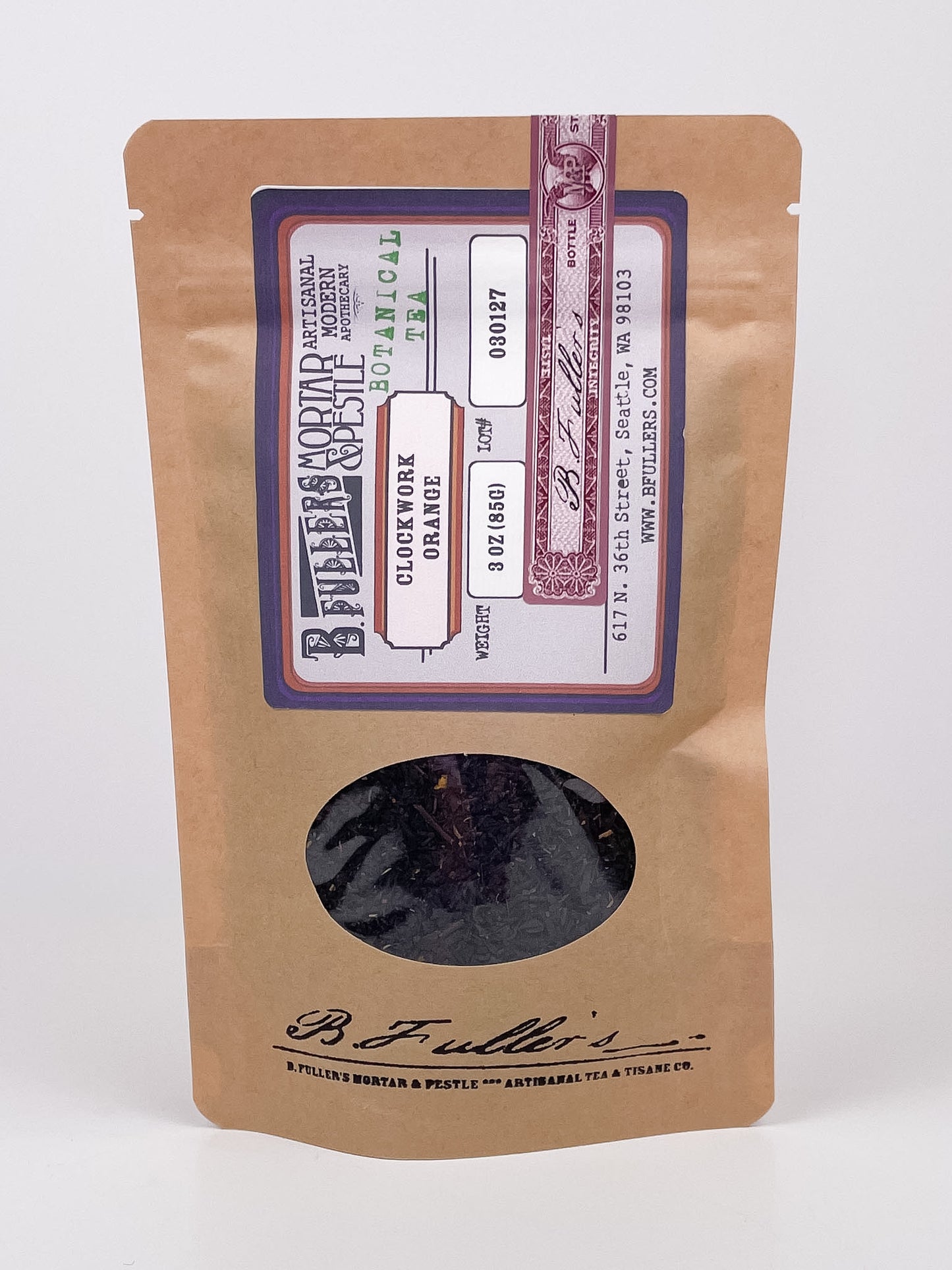 Clockwork Orange Tea 3oz. Loose Leaf Bag by B. Fuller's Mortar & Pestle