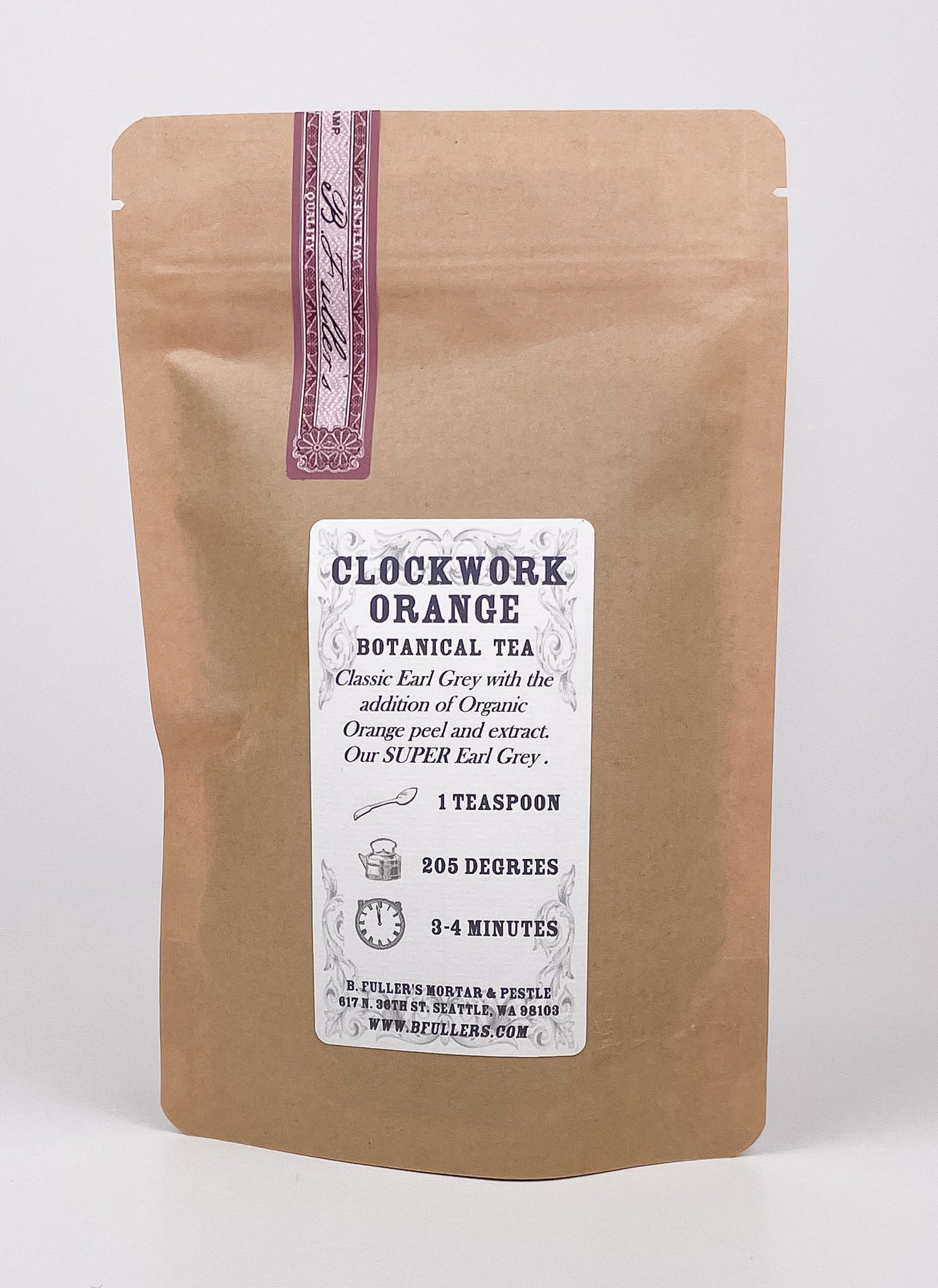 Clockwork Orange Tea 3oz. Loose Leaf Bag by B. Fuller's Mortar & Pestle