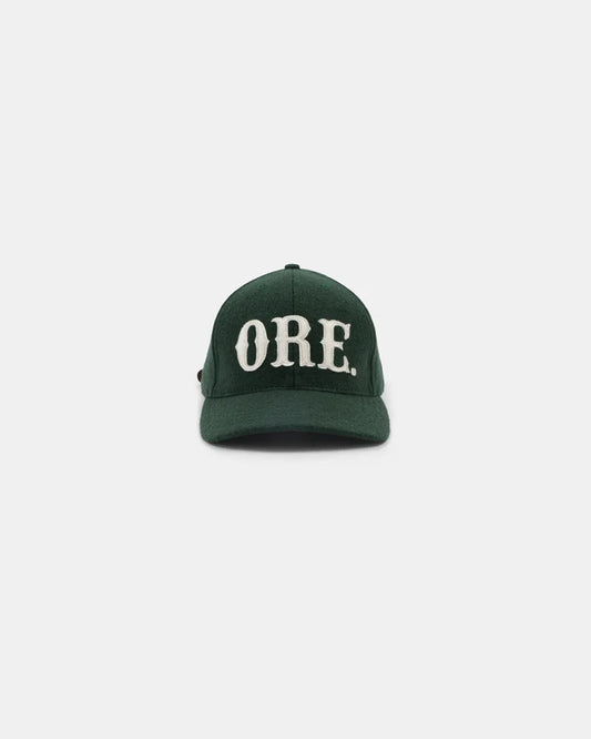 Wool Baseball Hat - ORE Dark Green by Dehen 1920