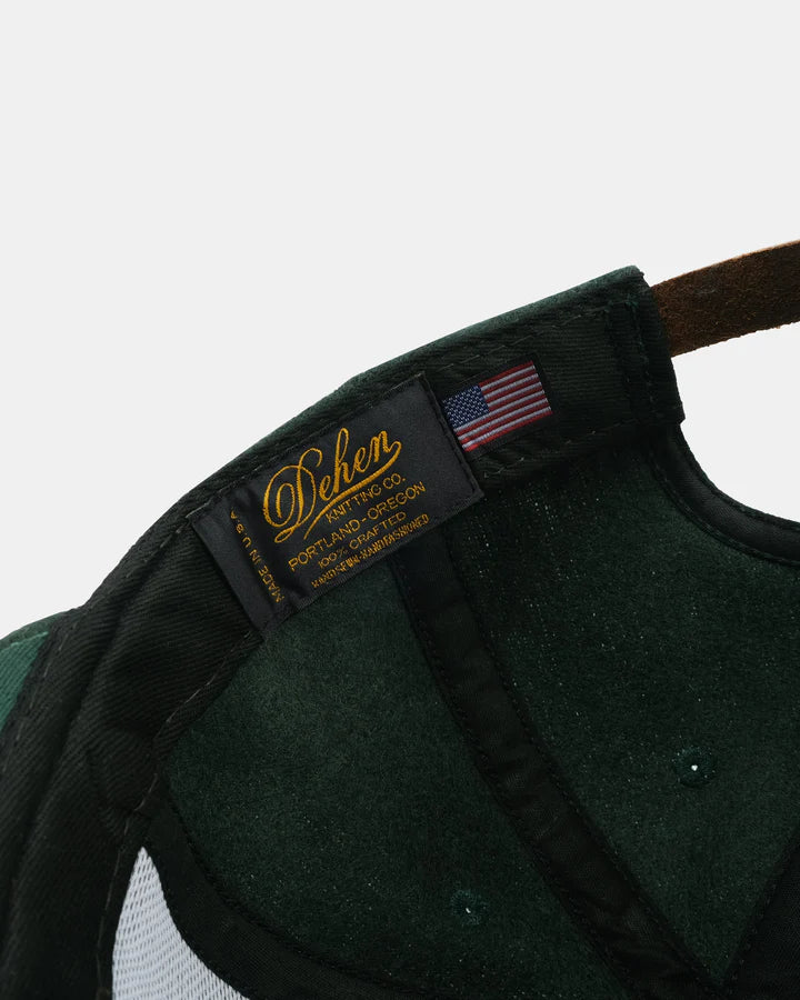 Wool Baseball Hat - ORE Dark Green by Dehen 1920