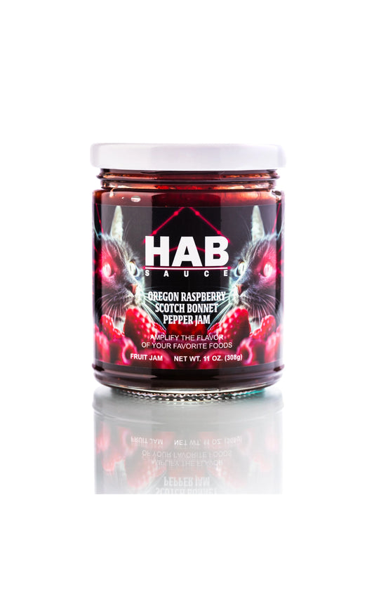Oregon Raspberry Scotch Bonnet Pepper Jam by HAB Sauce