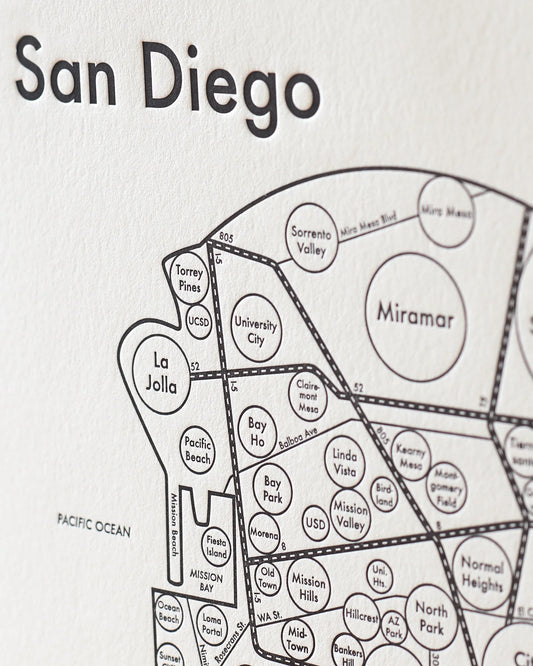 San Diego Map by Archie's Press