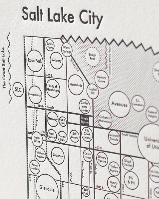 Salt Lake City Map by Archie's Press