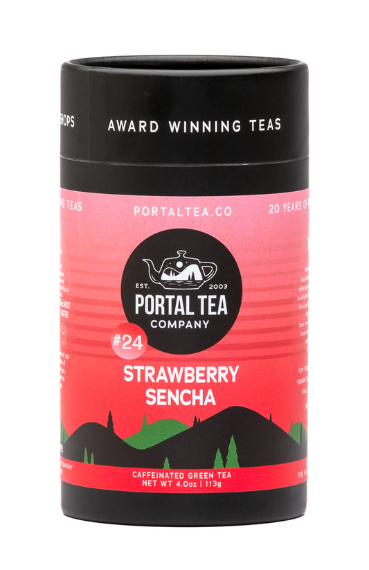 Strawberry Sencha Tea Tin by Portal Tea Co.