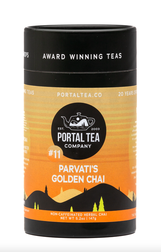 Parvati's Golden Chai Tea Tin by Portal Tea Co.
