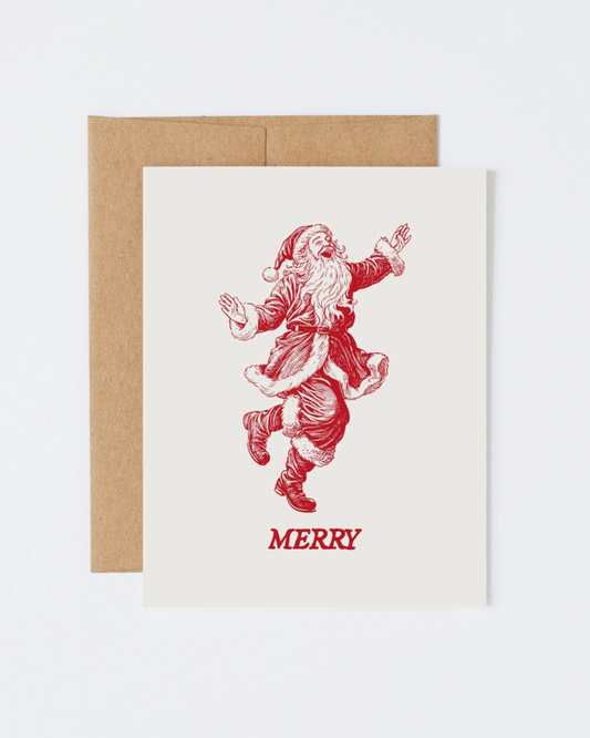 Merry Santa Card by Howdy Partner Paper Goods