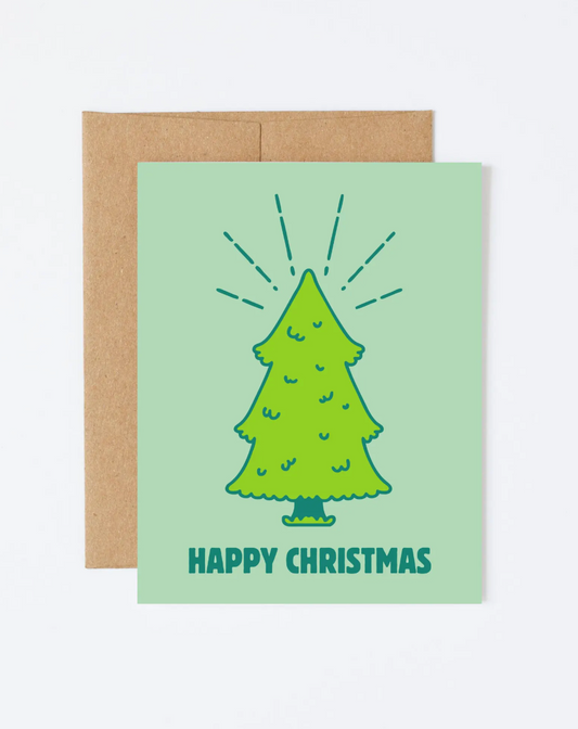 Happy Christmas Tree Card by Howdy Partner Paper Goods