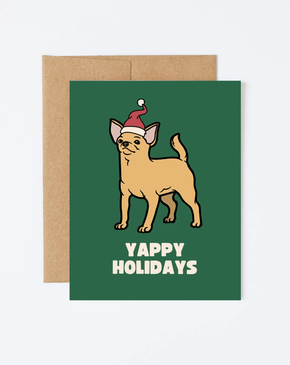 Yappy Holidays Card by Howdy Partner Paper Goods