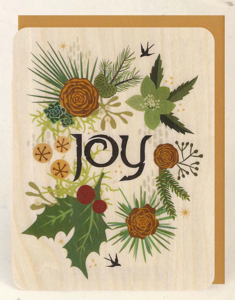 Winter Hare (holiday) Card by Little Gold Fox