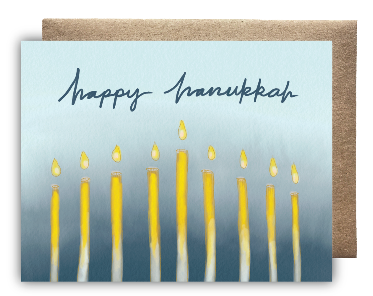 Happy Hanukkah Card by Maija Rebecca