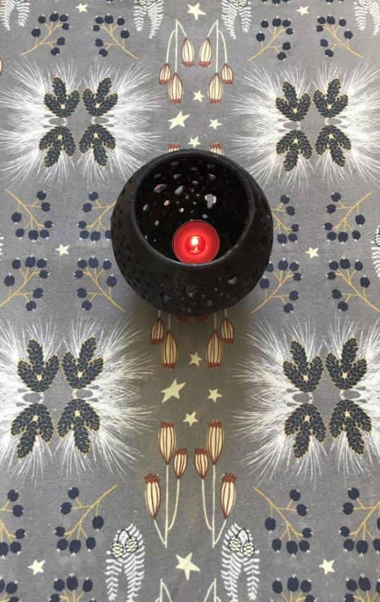 Silver Snowberry (fall) Tea Towel by Greenstitch