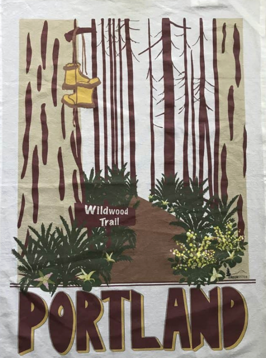 Wildwood Trail Towel by Greenstitch