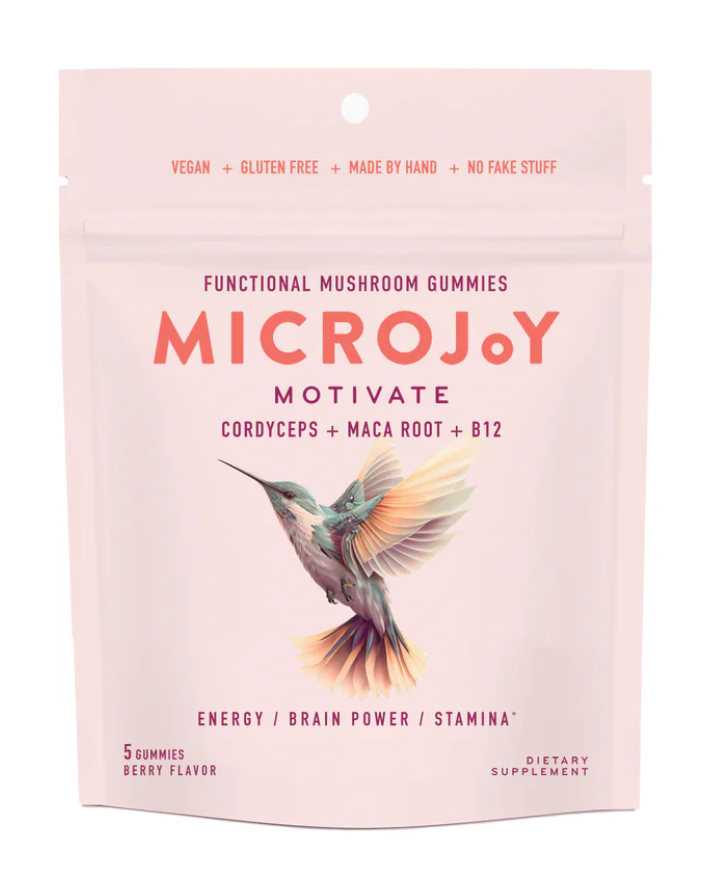 5-Piece MOTIVATE Functional Mushroom Gummies by MicroJoy
