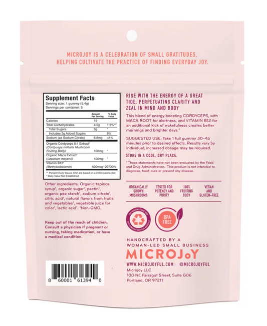 5-Piece MOTIVATE Functional Mushroom Gummies by MicroJoy