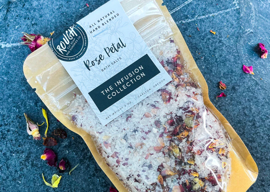 Rose Petal Bath Salts by Rough Cut Soap & Sundries
