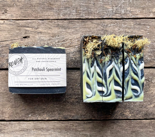 Patchouli Spearmint Soap Bar by Rough Cut Soap & Sundries