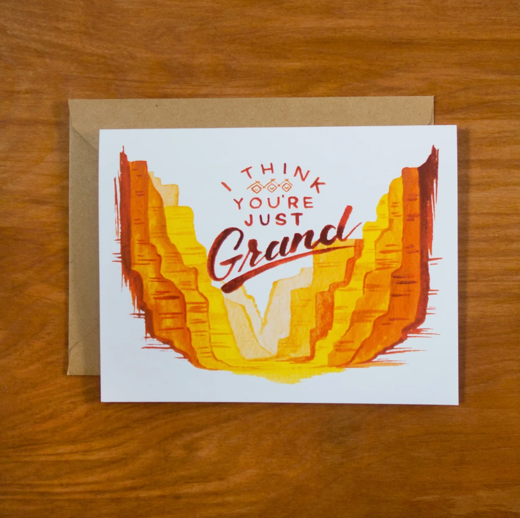Just Grand Card by Pretty Bird Paper Co.