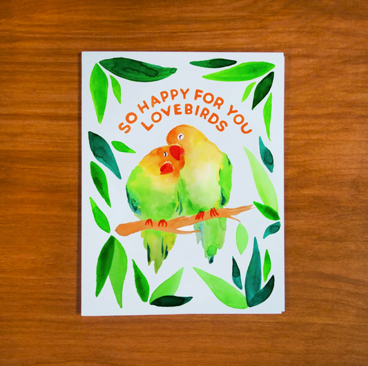 Lovebird Card by Pretty Bird Paper Co.