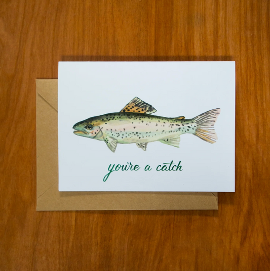 Trout Card by Pretty Bird Paper Co.
