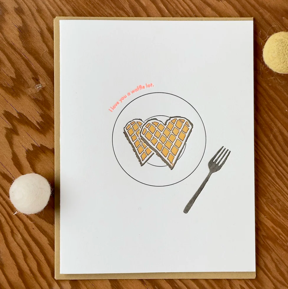 I Love you a Waffle Lot Card by Lark Press