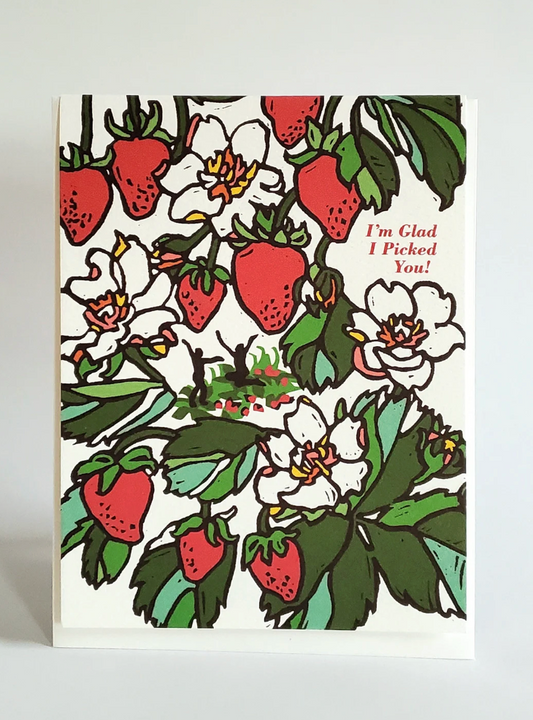 I'm Glad I Picked You Card by Little Green