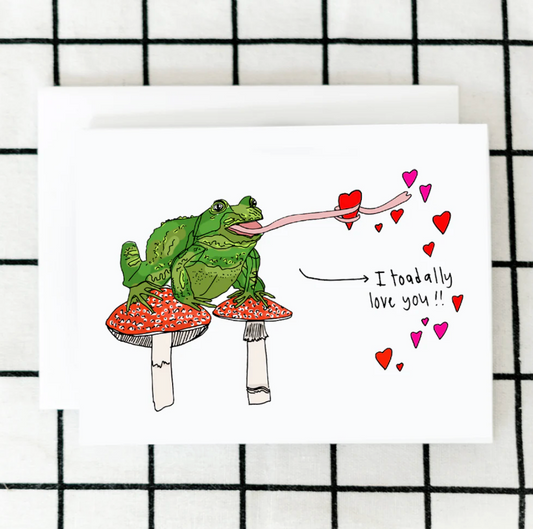 Toadally Love You Card by ARTjaden