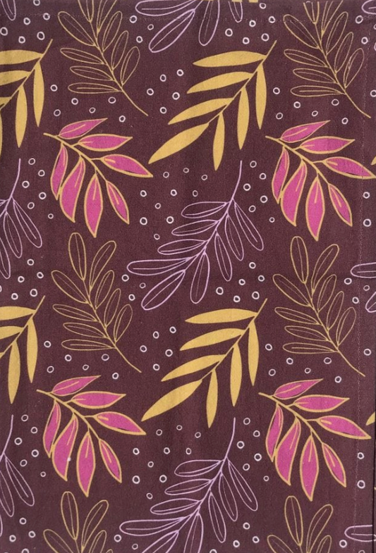 Red Leaf Toss Tea Towel by Greenstitch