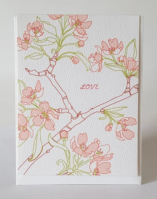 Heart Blossoms Greeting Card by Little Green