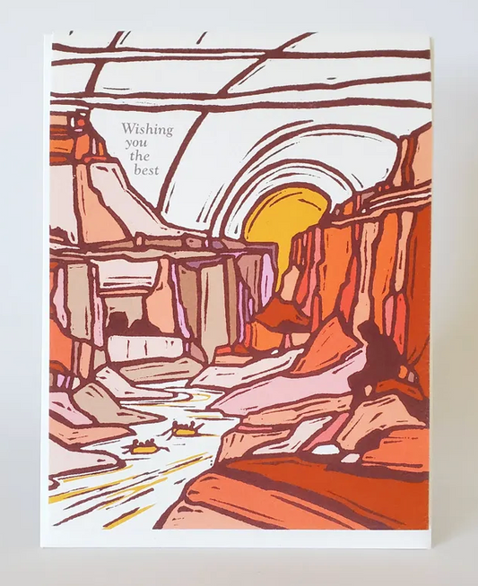 Wishing You the Best! Greeting Card by Little Green