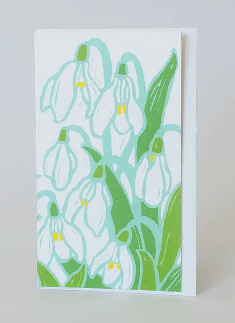 Snowdrops/Purple Clover Mini Notes (8) Set by Little Green