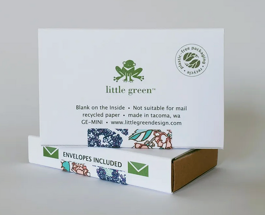 Cherry Blossom/Lilacs Mini Notes (8) Set by Little Green