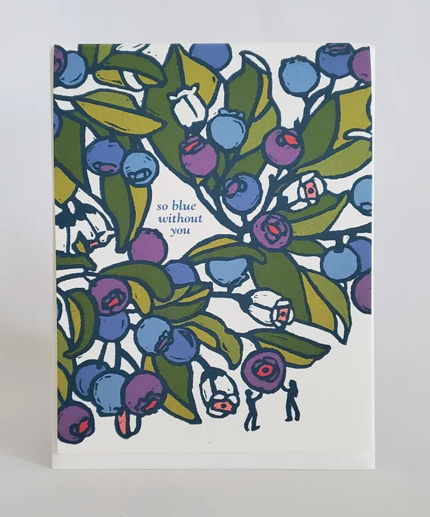 So Blue Without You Card by Little Green