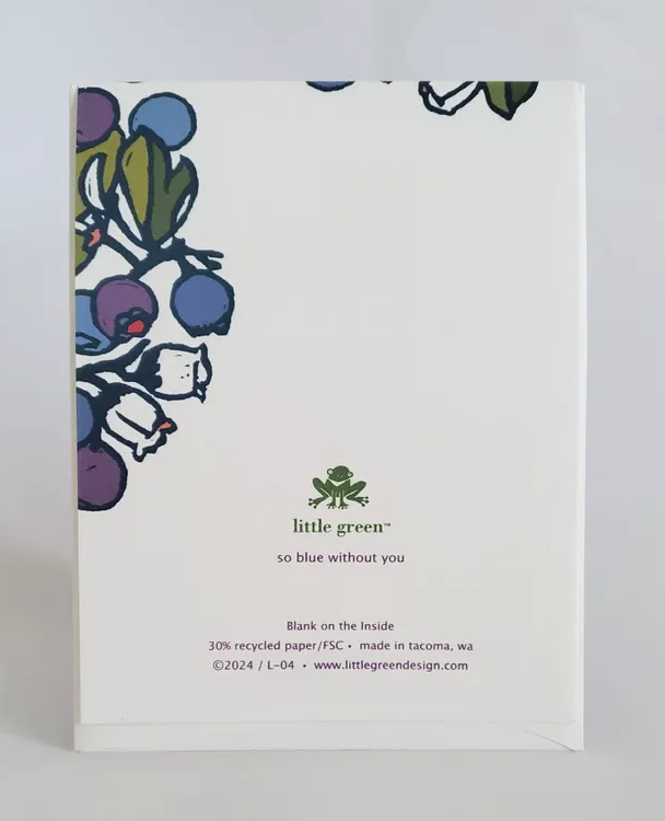 So Blue Without You Card by Little Green